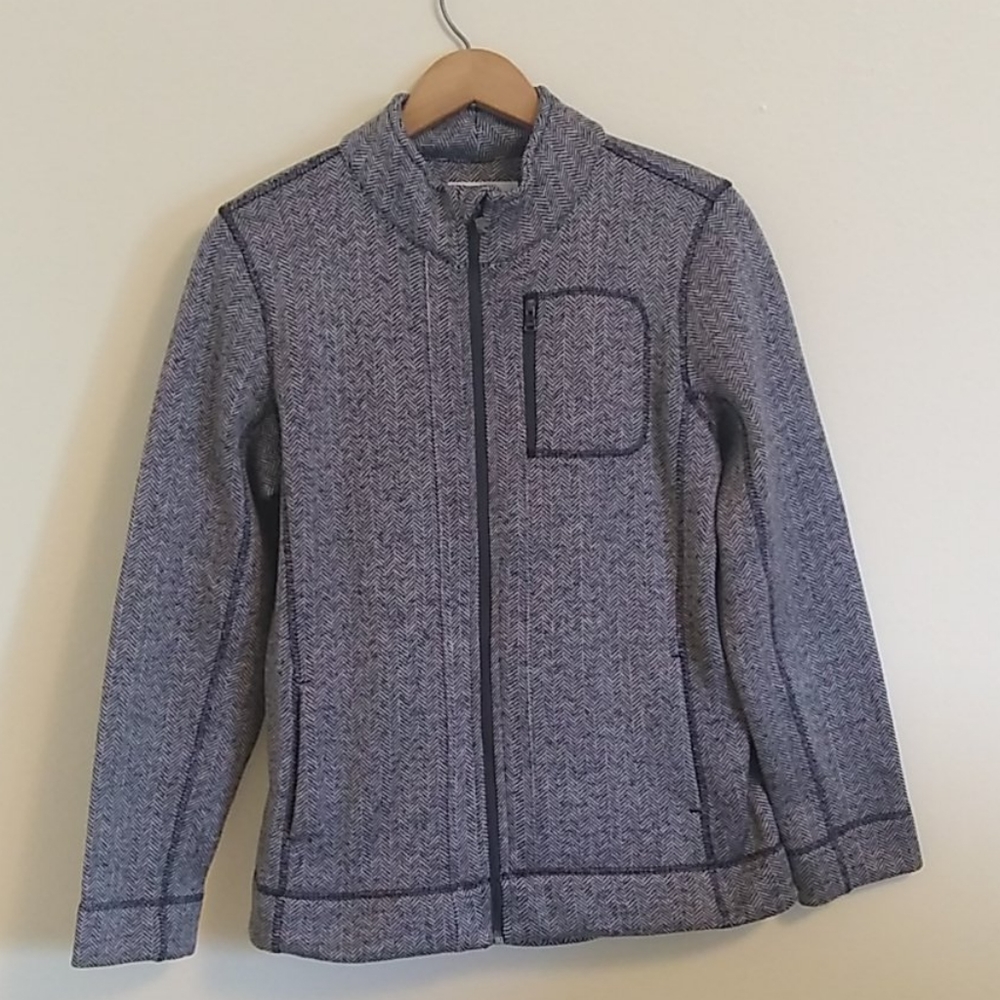 Andrew Marc Herringbone Workout Sweatshirt